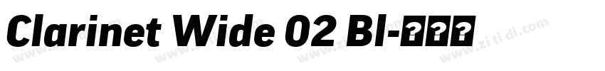 Clarinet Wide 02 Bl字体转换